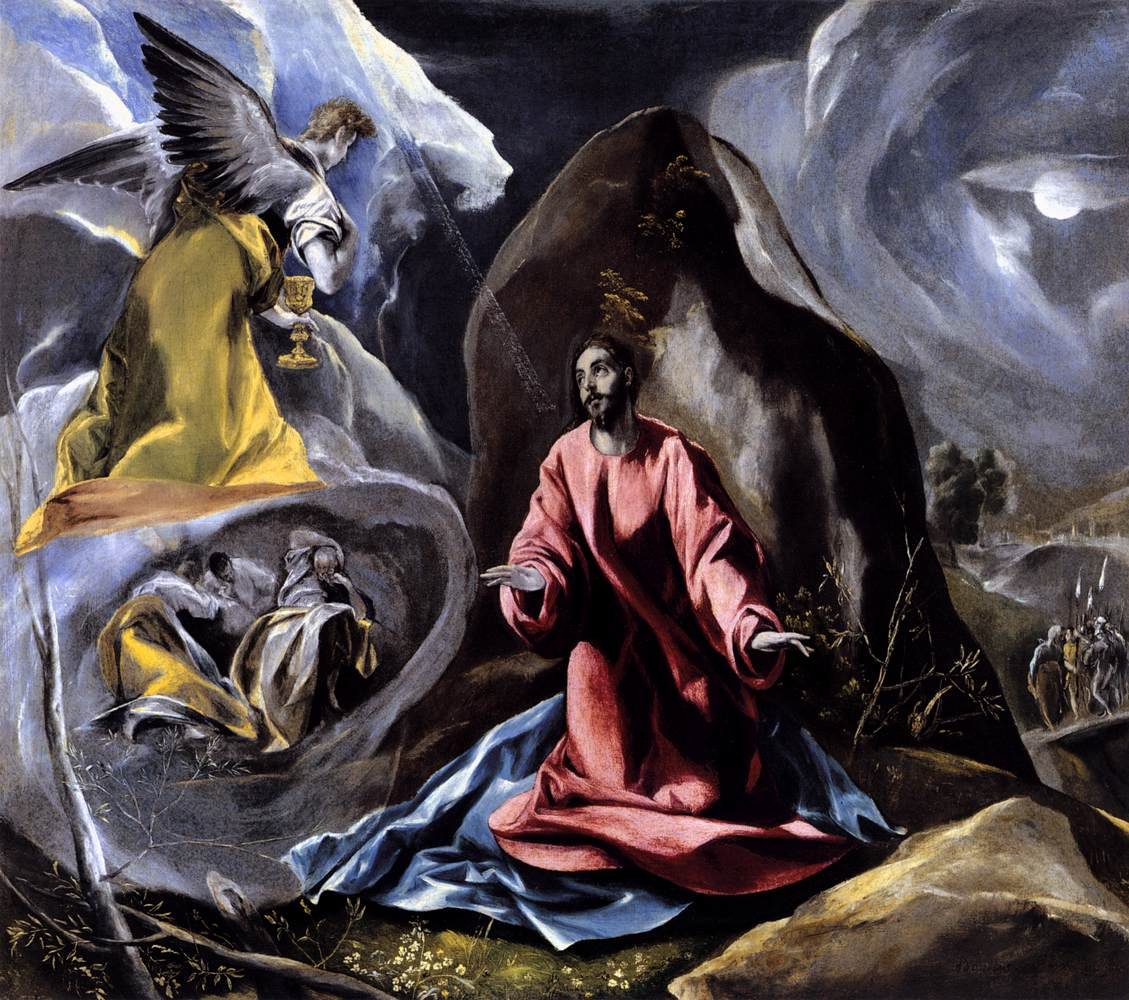 Pinsler i haven af El Greco