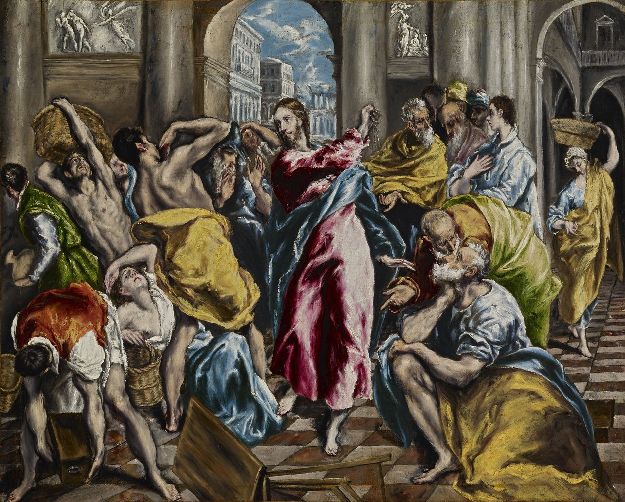 Rensning af templet af El Greco