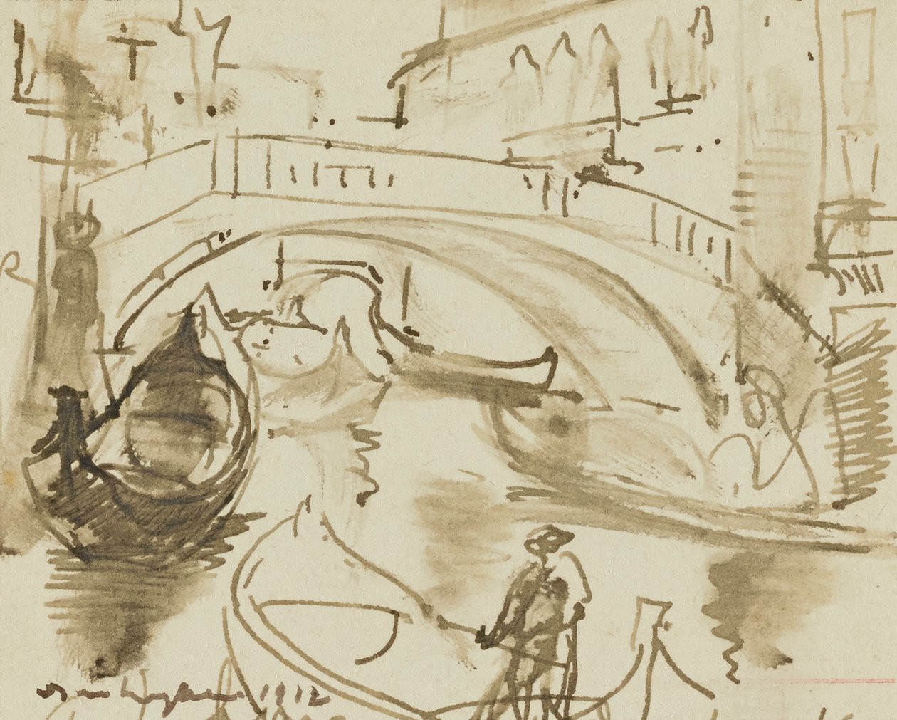 En kanal i Venedig af Donald Shaw MacLaughlan