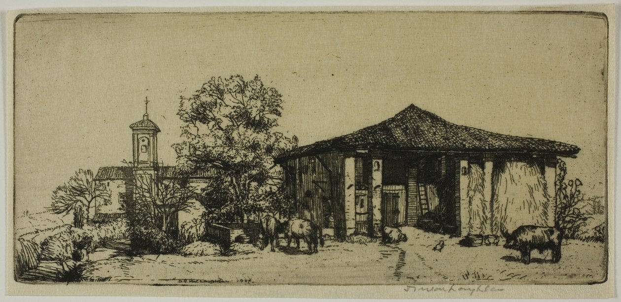 En toscansk gård af Donald Shaw MacLaughlan