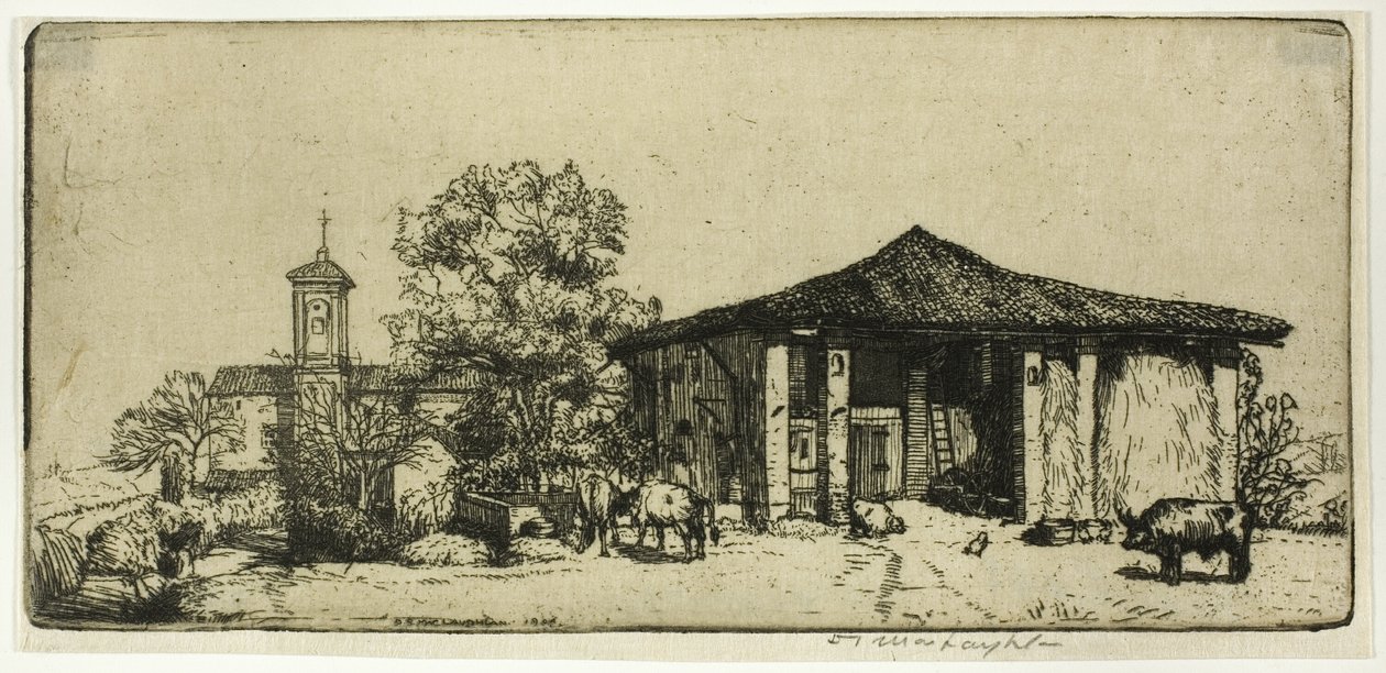 En toscansk gård af Donald Shaw MacLaughlan