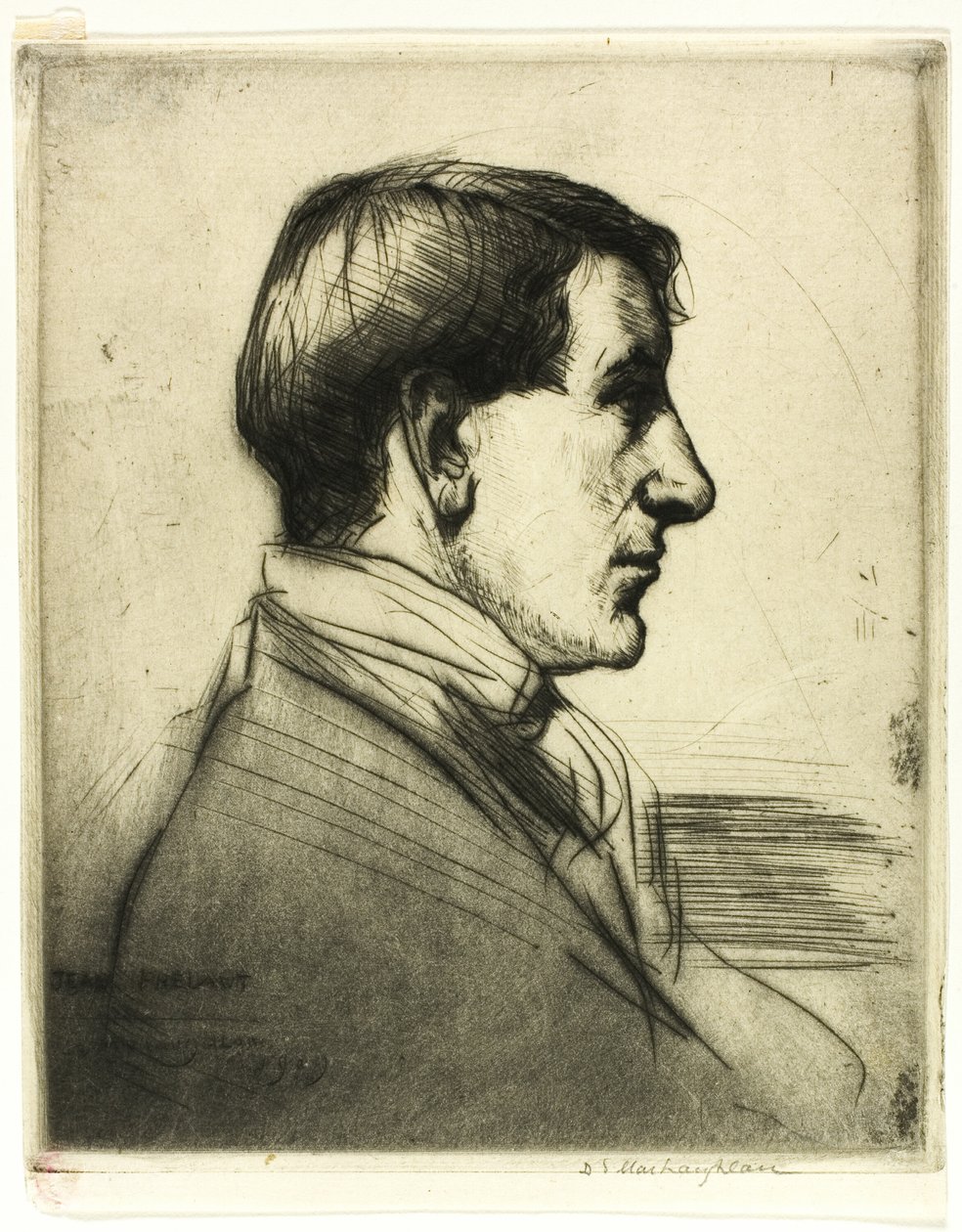 Drypoint nummer fire: Portræt af Donald Shaw MacLaughlan
