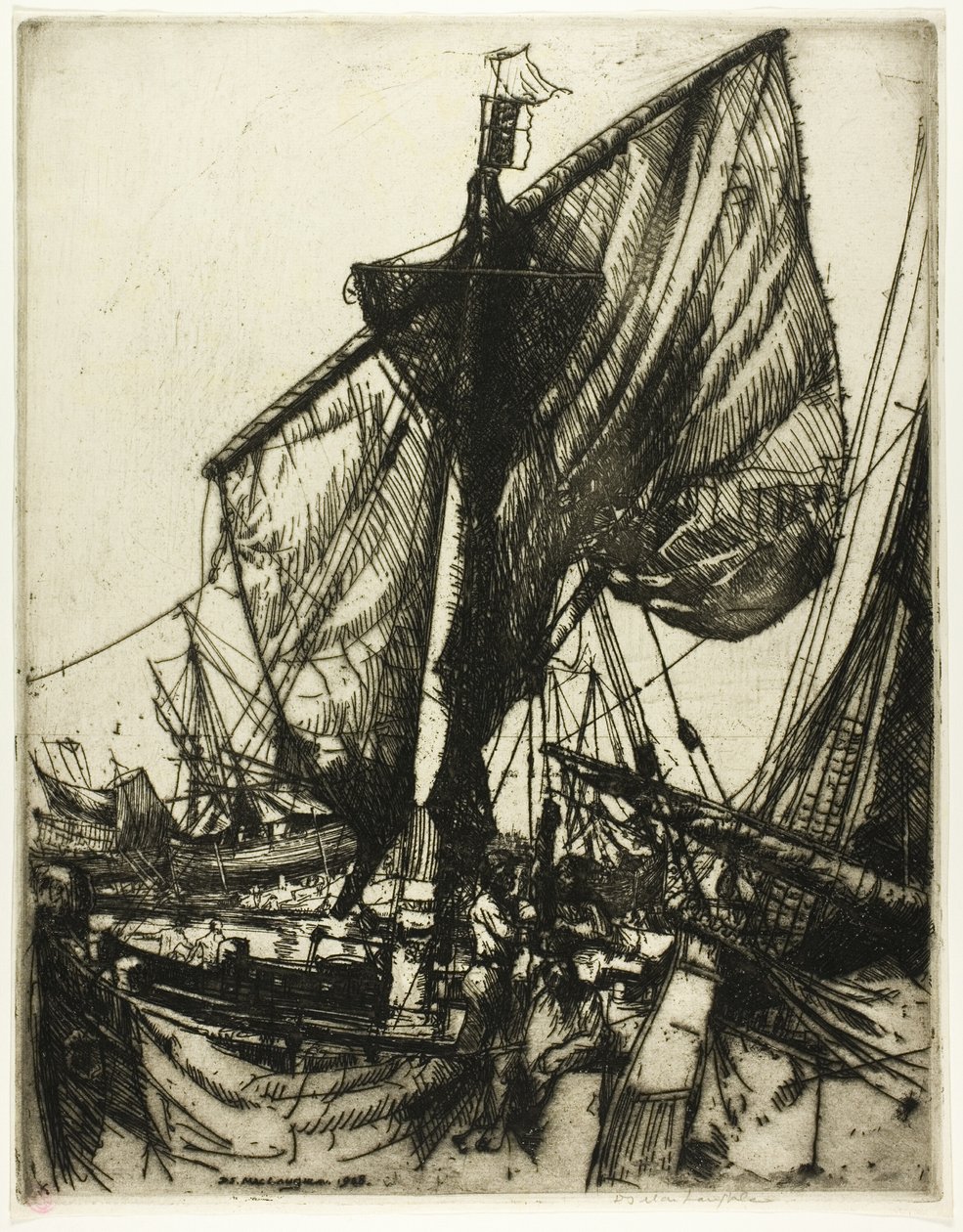 Fiskere fra Chioggia af Donald Shaw MacLaughlan