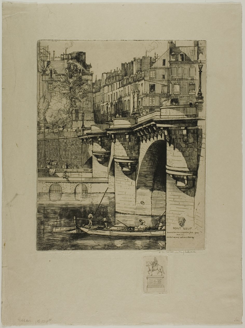 Pont Neuf, Paris af Donald Shaw MacLaughlan