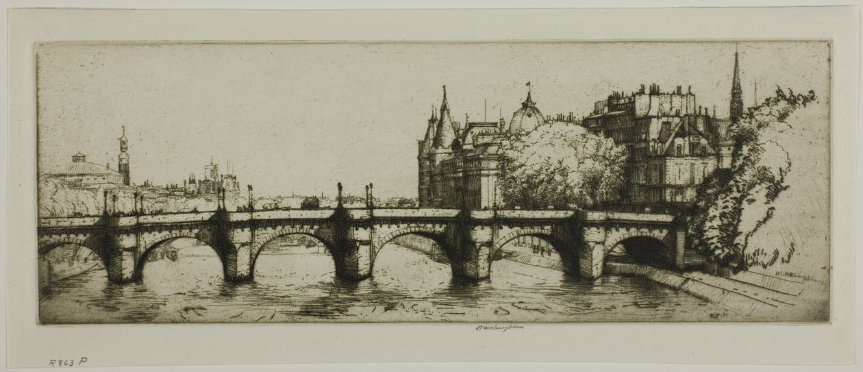 Pont Neuf, Paris af Donald Shaw MacLaughlan