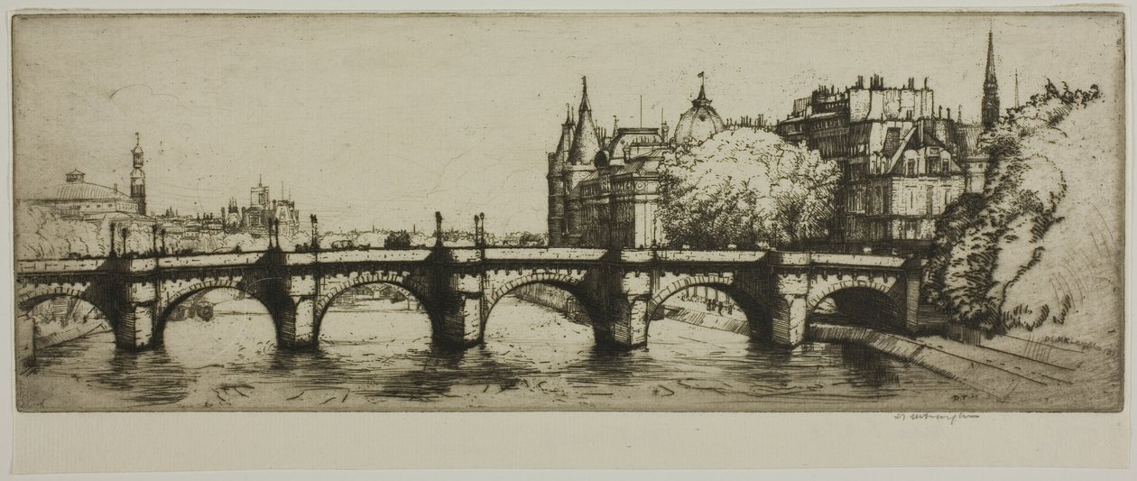 Pont Neuf, Paris af Donald Shaw MacLaughlan