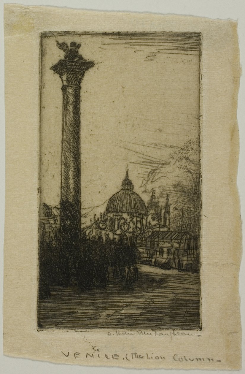 Løvesøjle, Venedig af Donald Shaw MacLaughlan