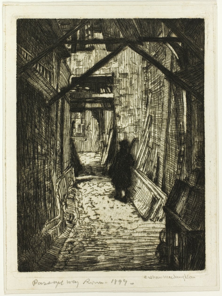 Passage, Rouen af Donald Shaw MacLaughlan