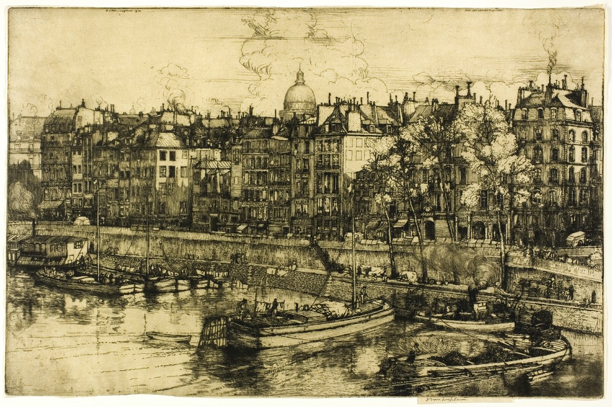 Quai des Grands Augustine, Paris af Donald Shaw MacLaughlan