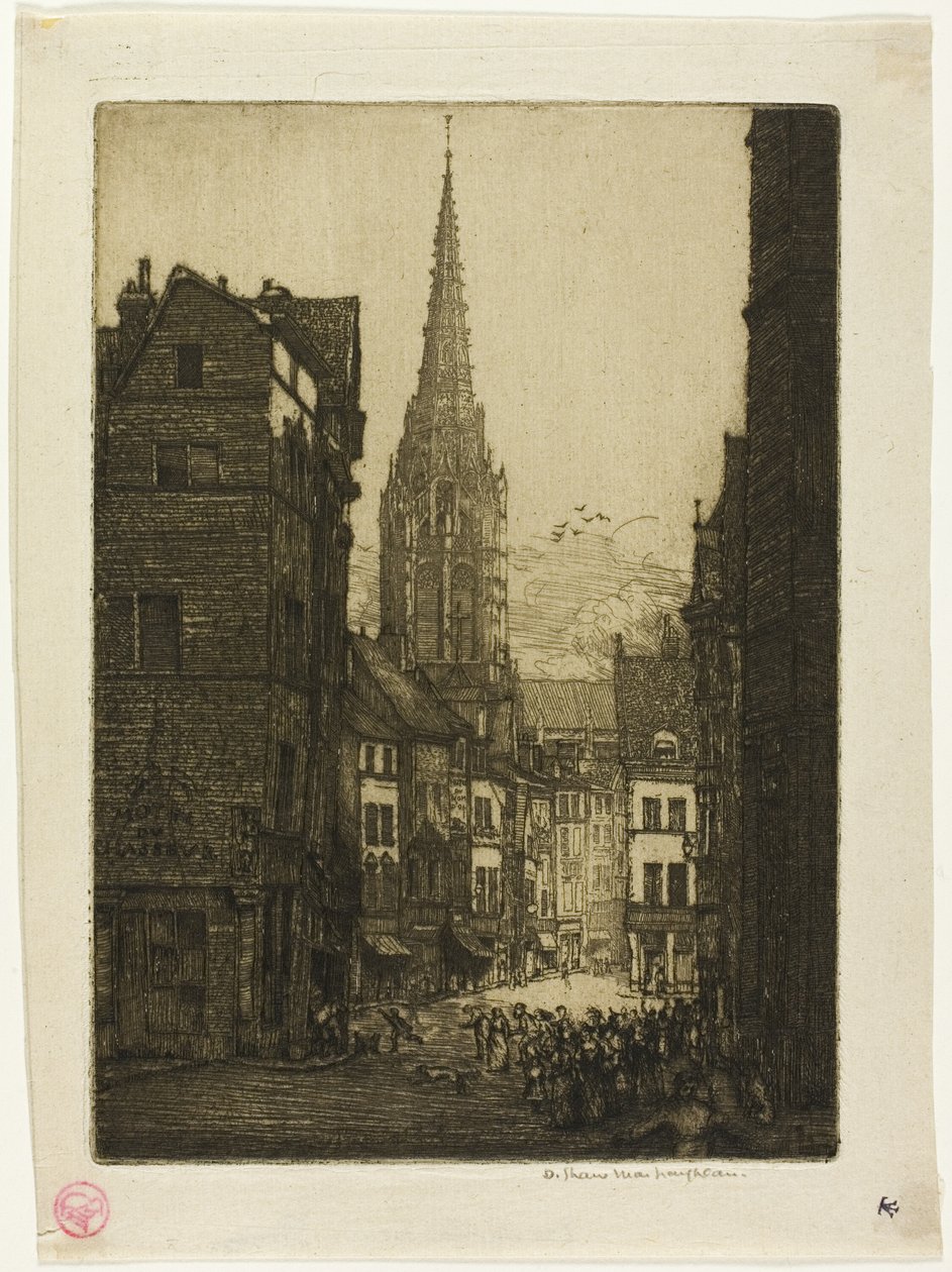 Rue du Chasseur, Rouen af Donald Shaw MacLaughlan