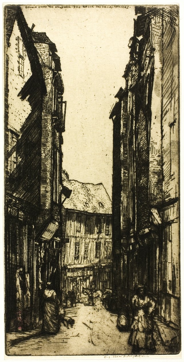 Rue des Halles, Vannes, Bretagne af Donald Shaw MacLaughlan