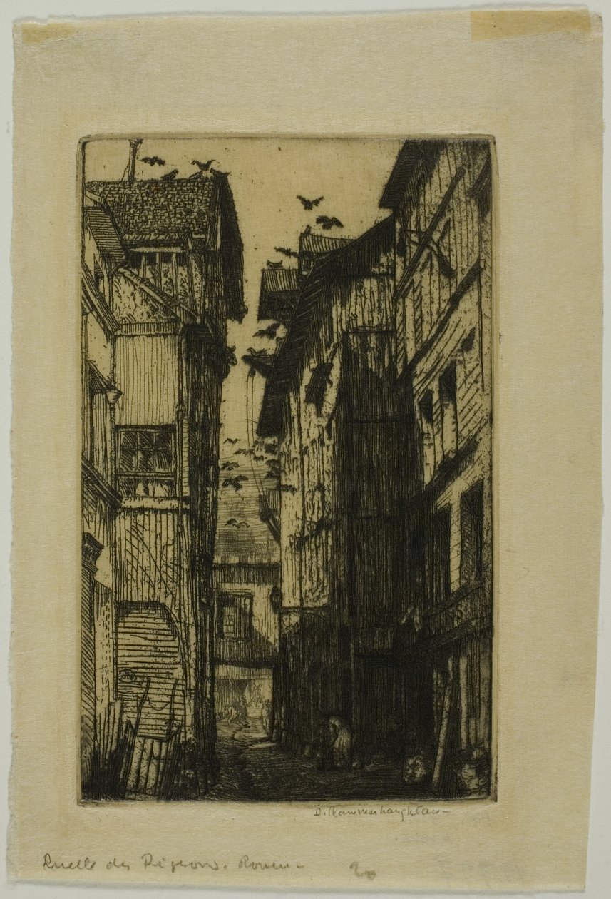 Duernes Alley, Rouen af Donald Shaw MacLaughlan