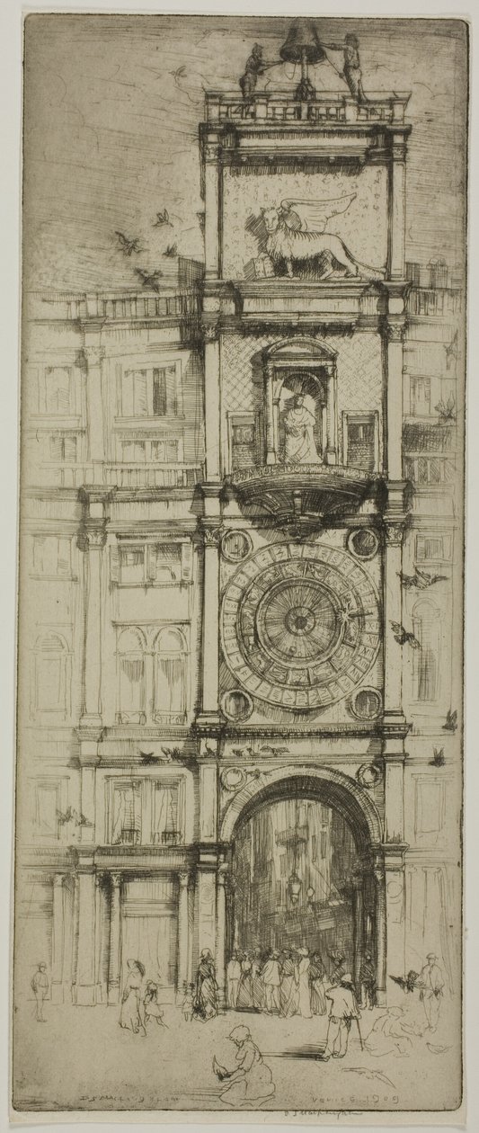 Klokketårnet, Venedig af Donald Shaw MacLaughlan