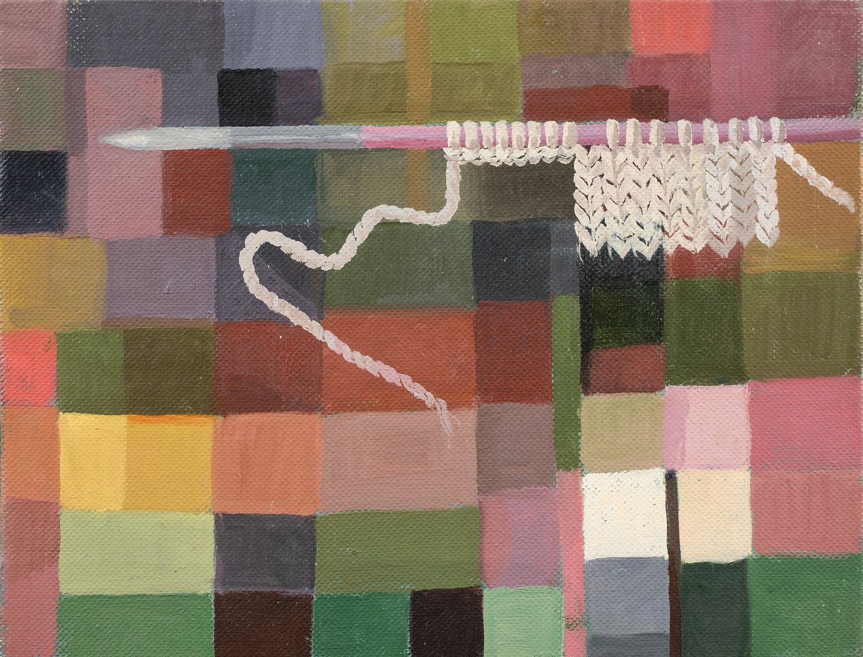 Strik, ca. 2000 (olie på lærred) af Donatella Merlo
