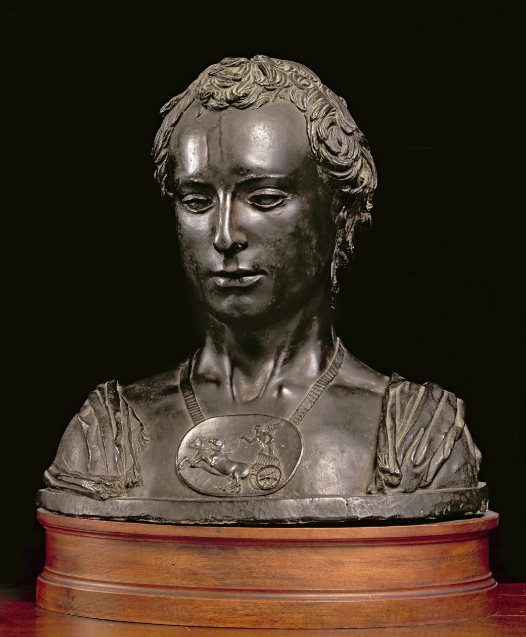 Buste af en herre (bronze) af Donatello
