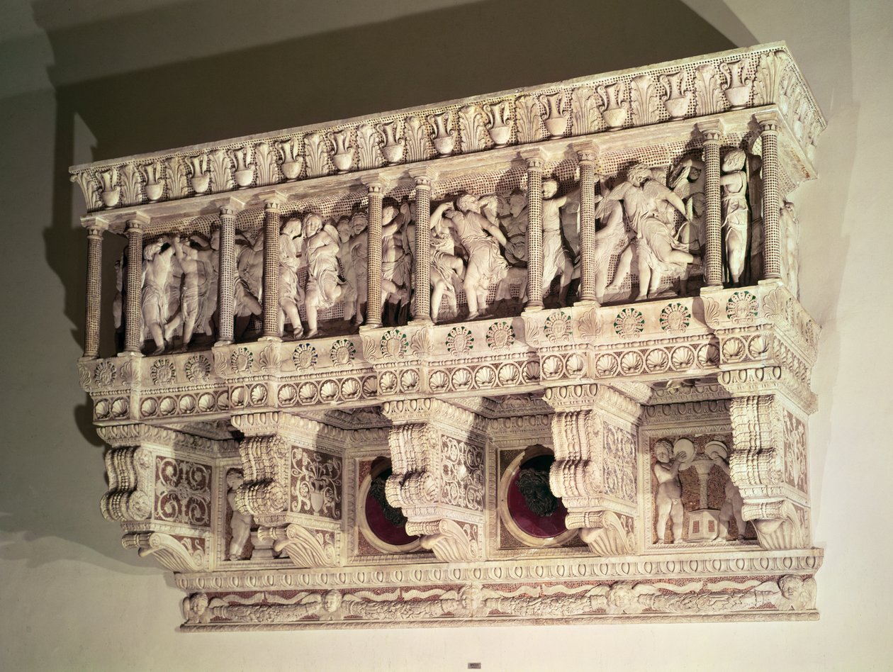 Cantoria, 1433-39 (marmor) (se også 340290 og 136093) af Donatello