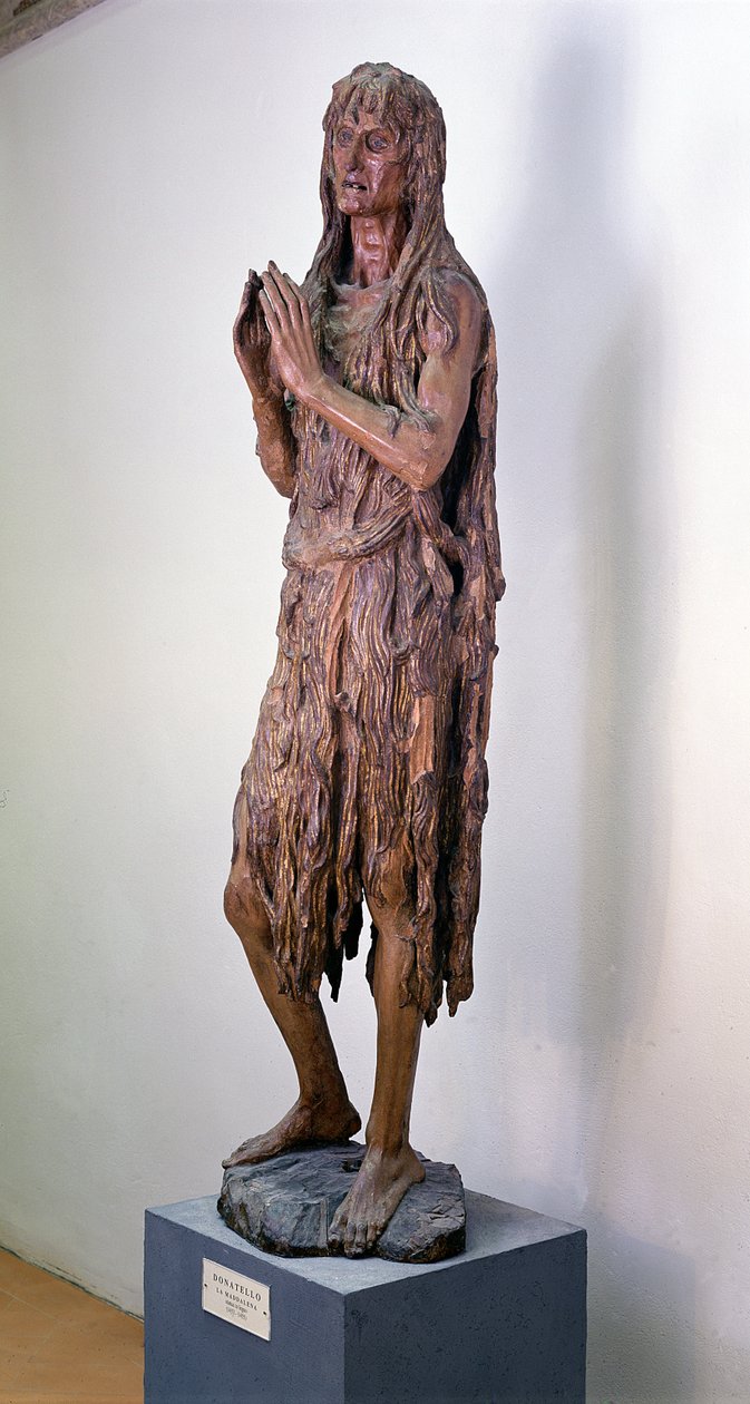 Maria Magdalena, 1453-5 (forgyldt træ) af Donatello