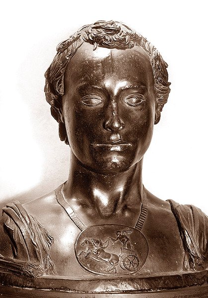 Buste af en gentleman (bronze) af Donatello