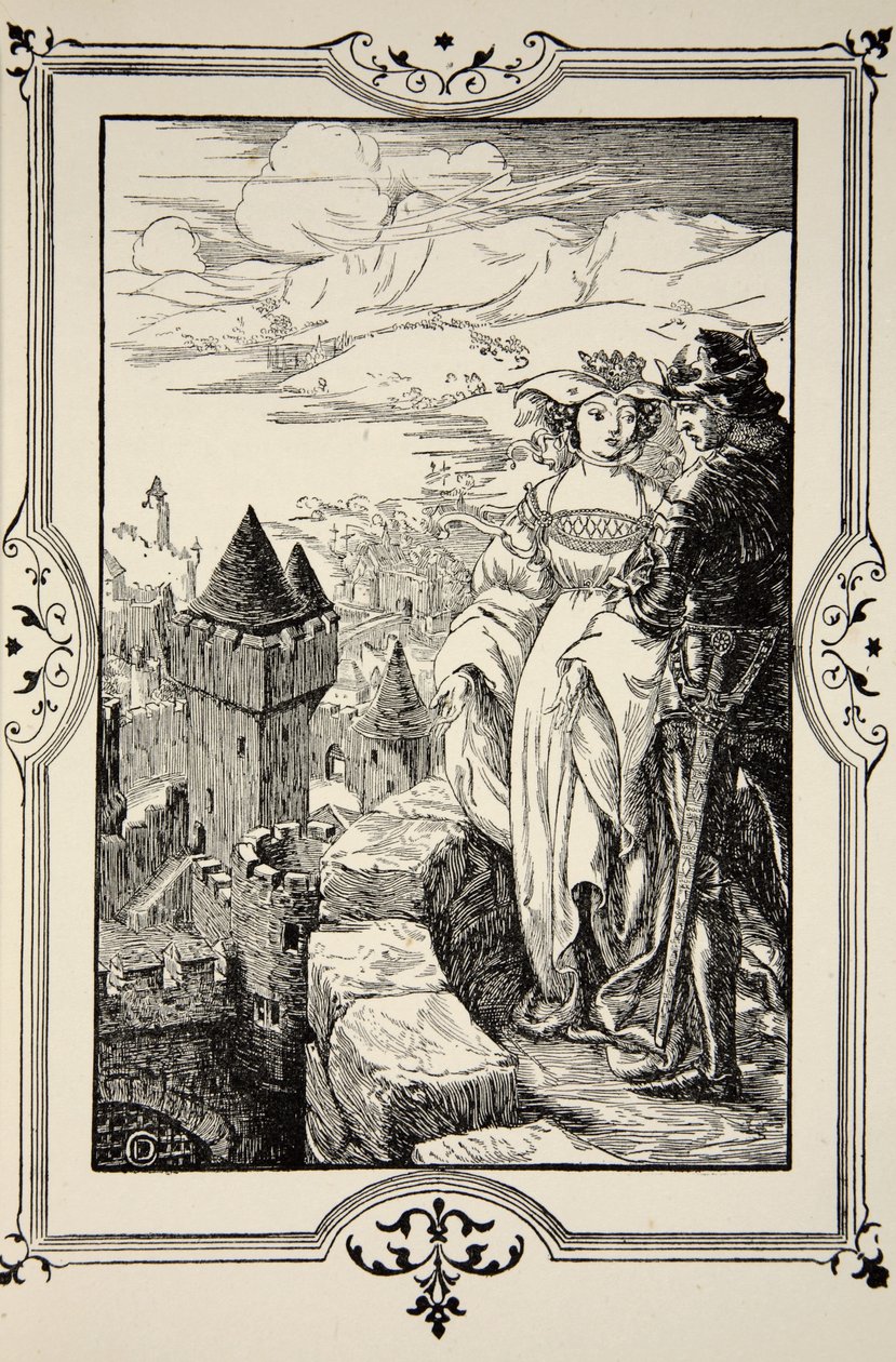 Annoure bragte kongen ud på brystværnene, illustration fra 
