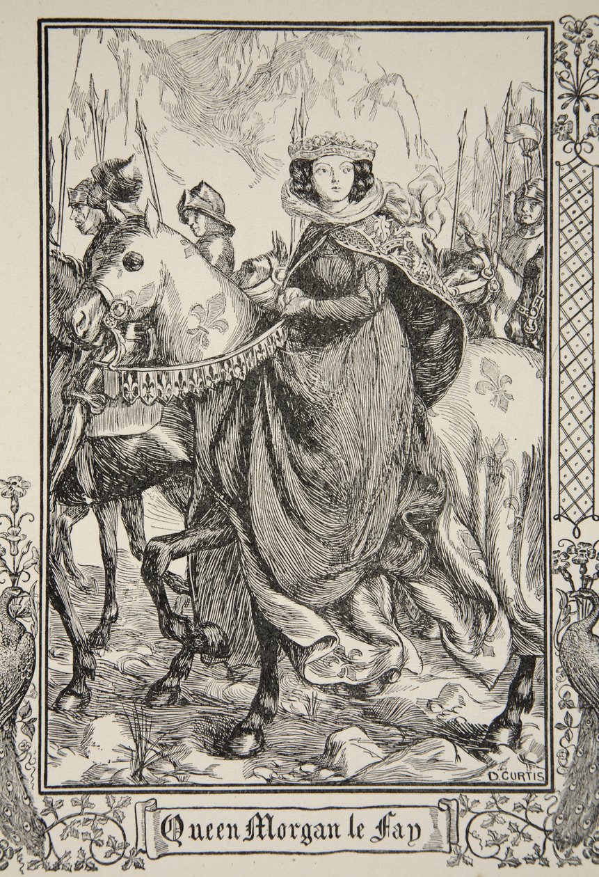 Dronning Morgan le Fay, illustration fra 