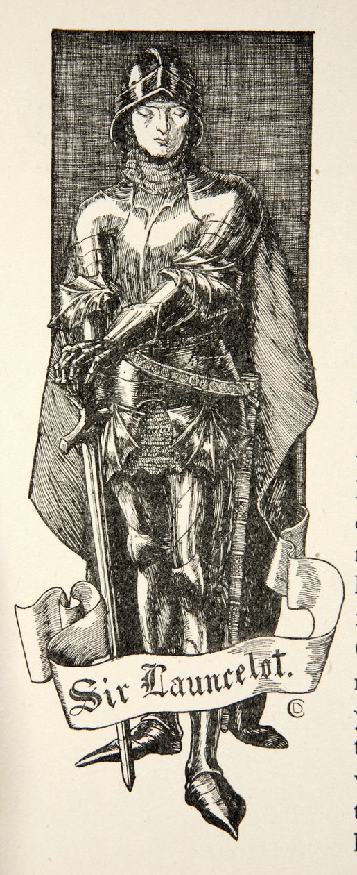 Sir Launcelot, illustration fra 