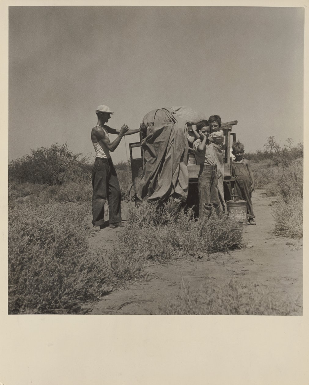 Transienter, New Mexico af Dorothea Lange