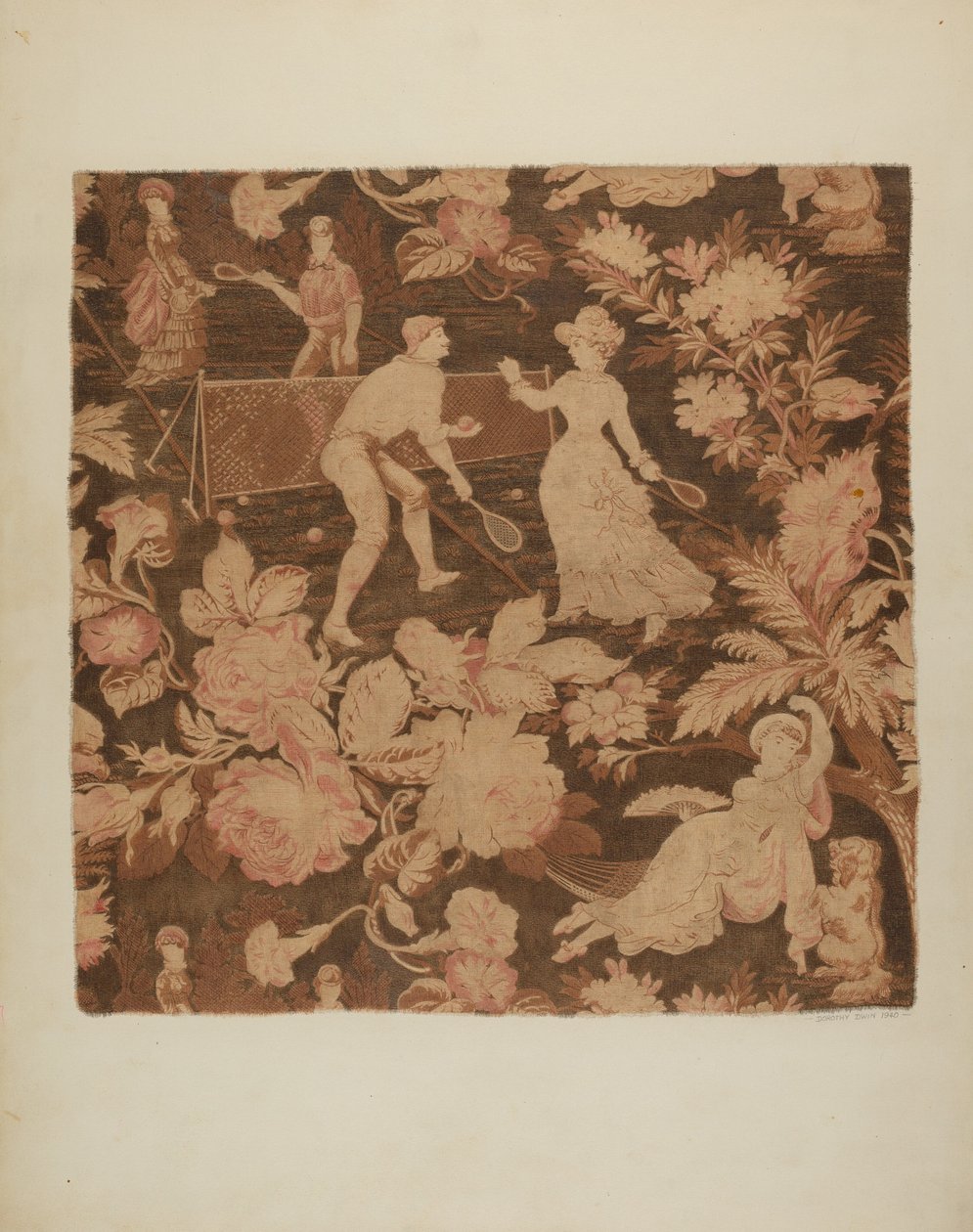 Trykt tekstil, 1940. af Dorothy Dwin