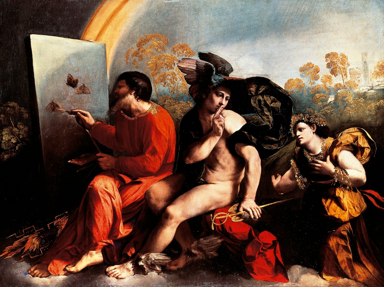 Jupiter og maler, af Dosso Dossi af Dosso Dossi