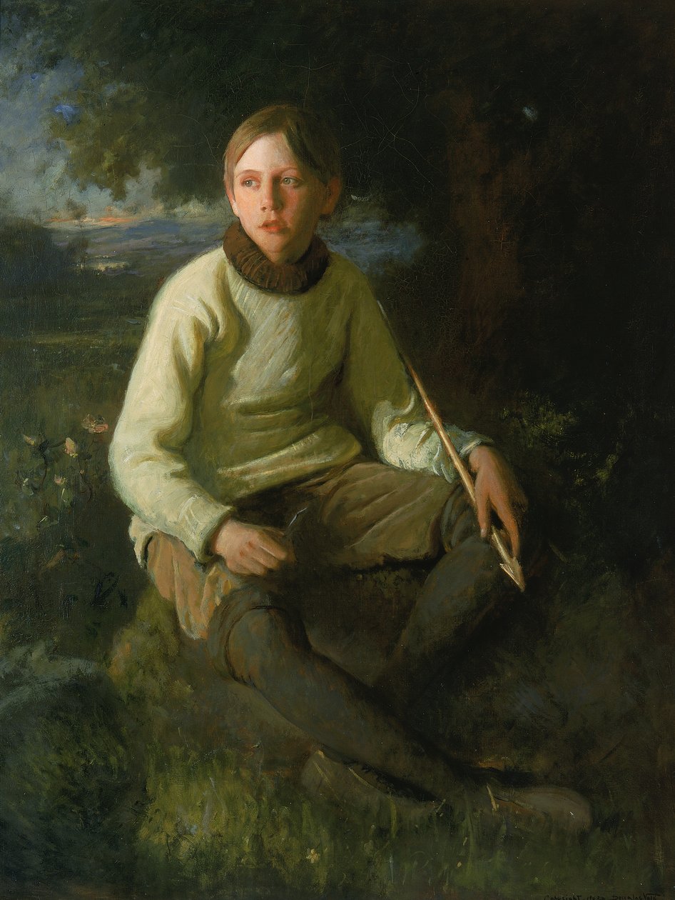 Drengen med pilen, 1903. af Douglas Volk