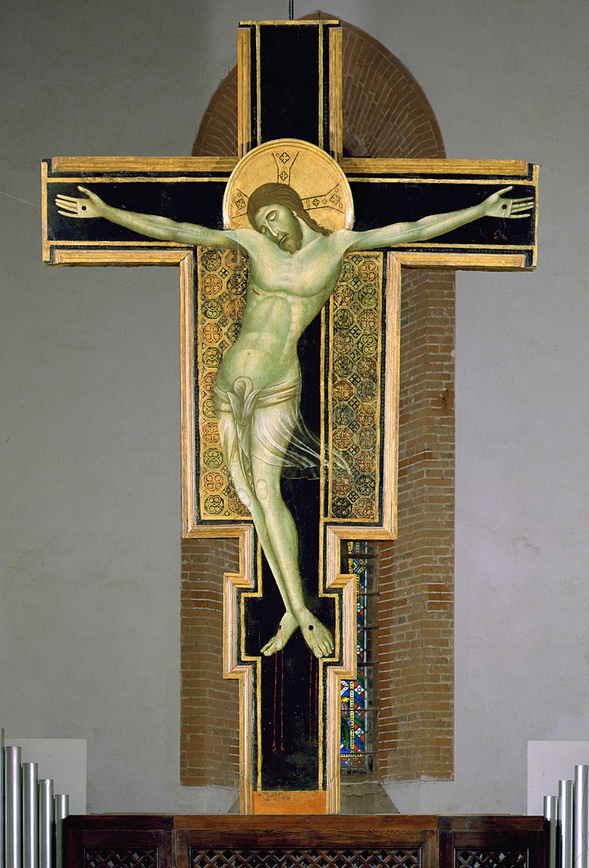 Korsfæstelse (tempera på panel) af Duccio di Buoninsegna