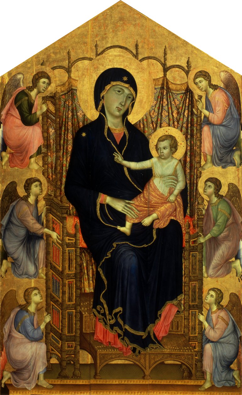 Italiensk: Maestà Rucellai Madonna af Duccio di Buoninsegna