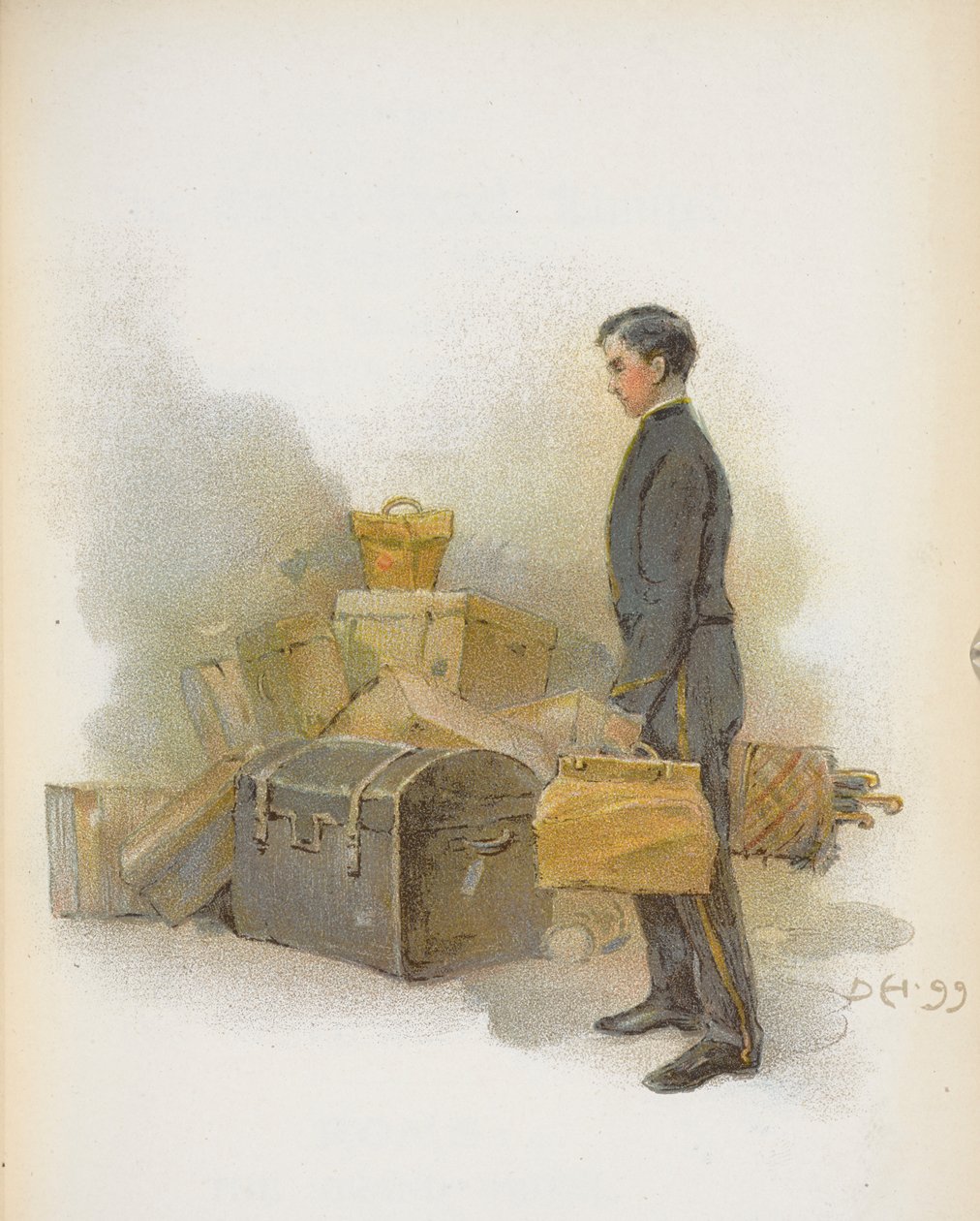 En jernbaneportør. af Dudley Hardy
