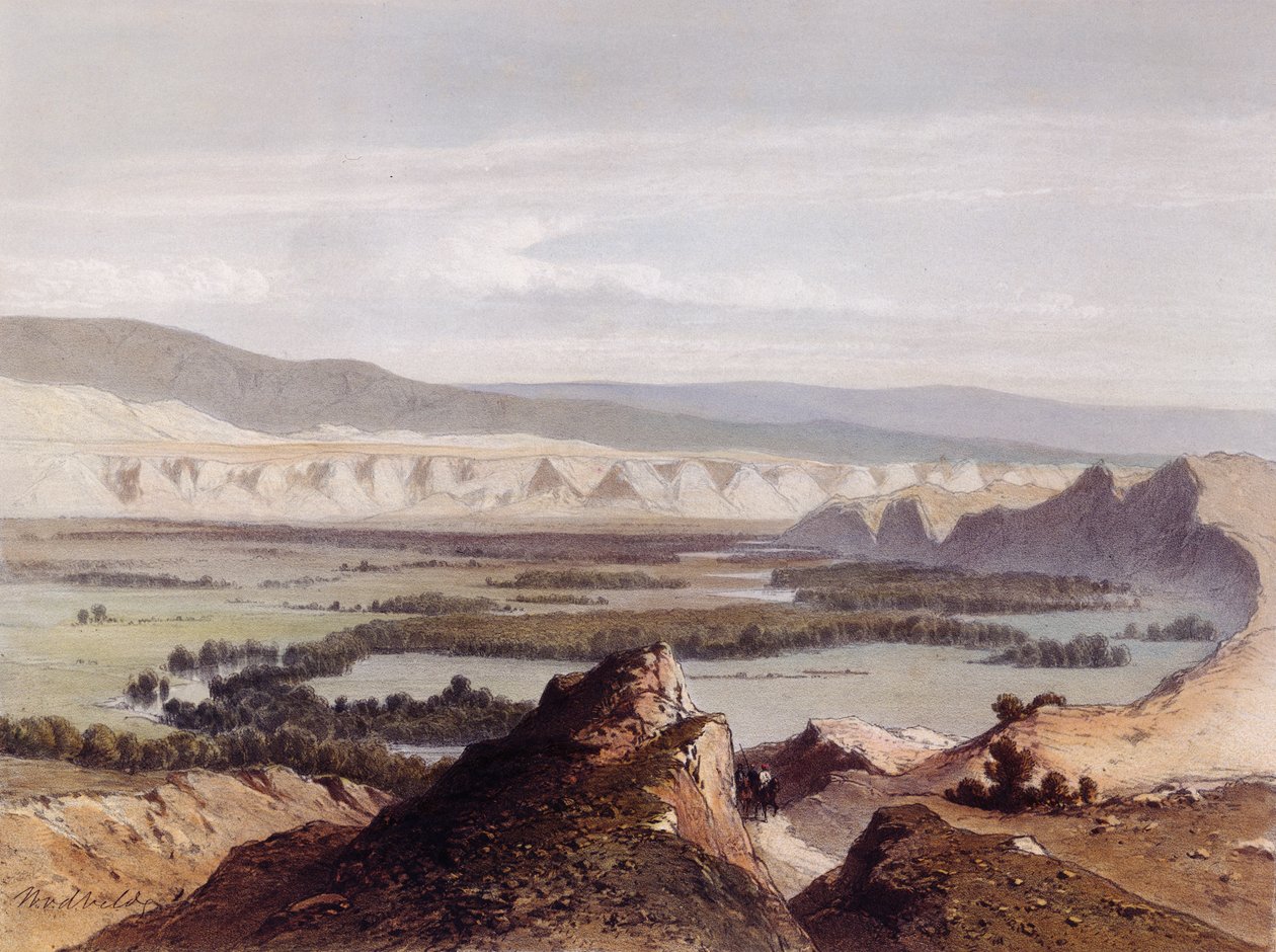 Jordan, graveret af Eugene Ciceri (1813-1890); af Dutch School