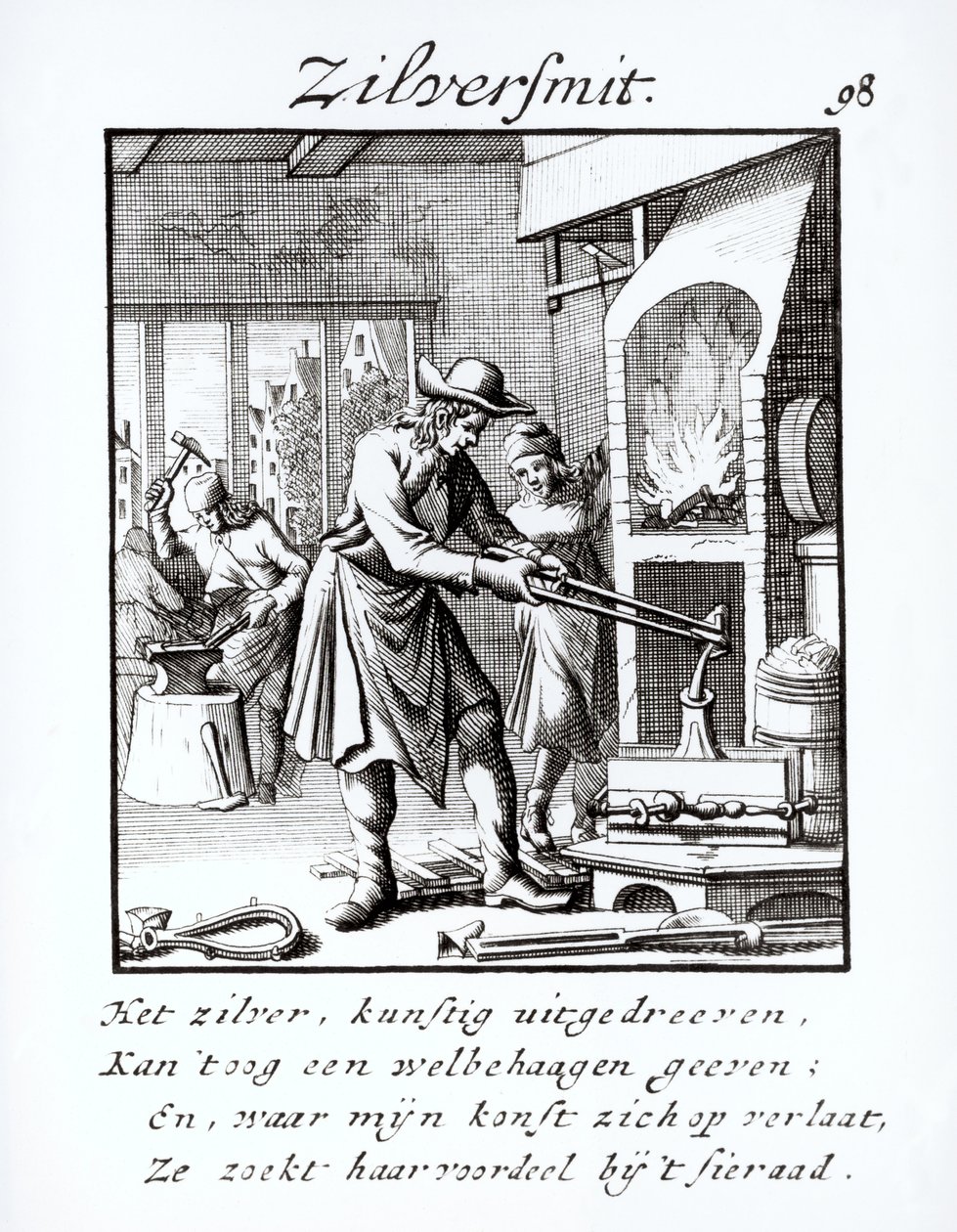 Sølvsmeden, 1718 af Dutch School