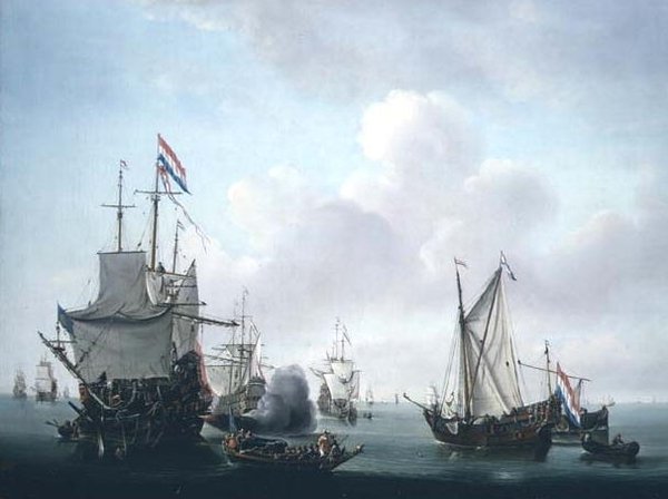 En forsendelsesscene af Dutch School