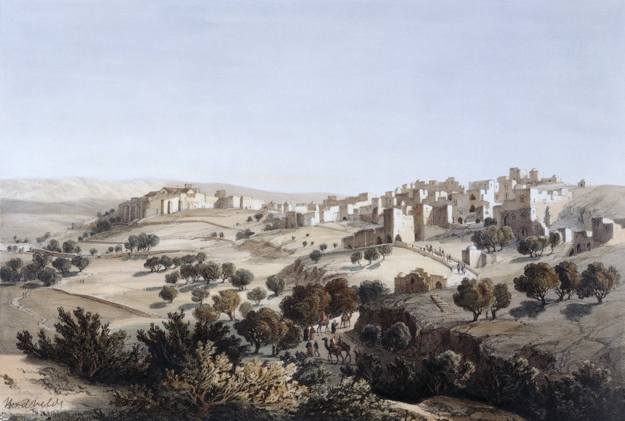 Bethlehem, graveret af Terry af Dutch School