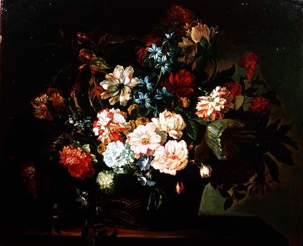Stilleben af blomster af Dutch School
