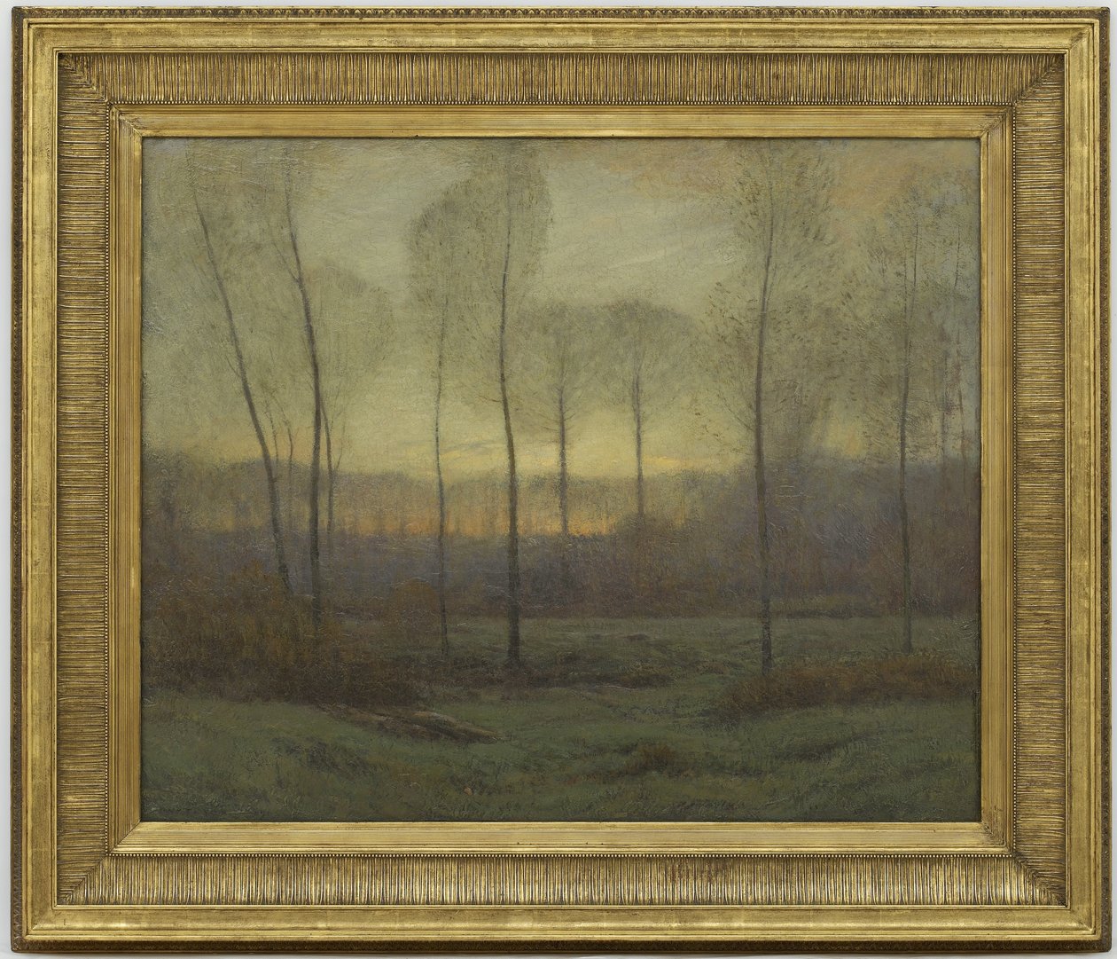 Tusmørke: maj, 1904 (olie på træplade) af Dwight William Tryon