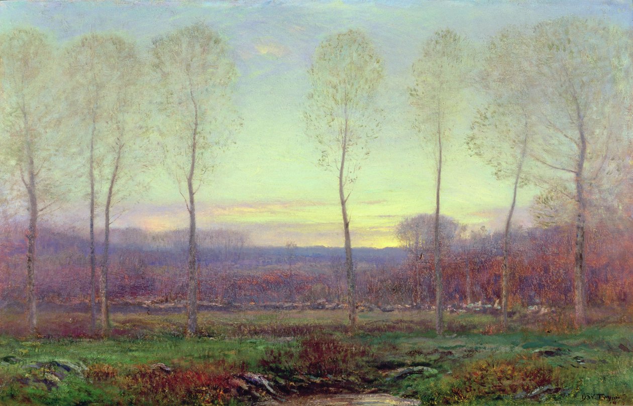 oktober Twilight af Dwight William Tryon