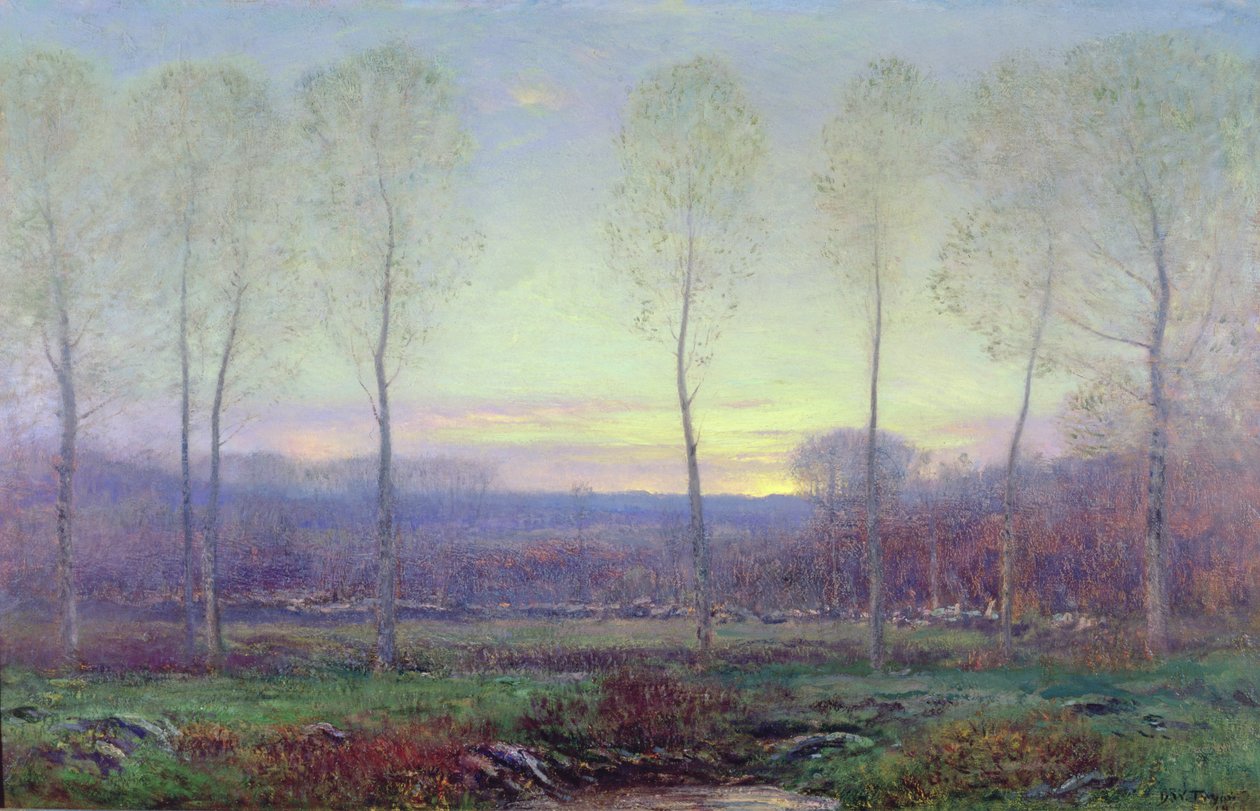 oktober Twilight af Dwight William Tryon