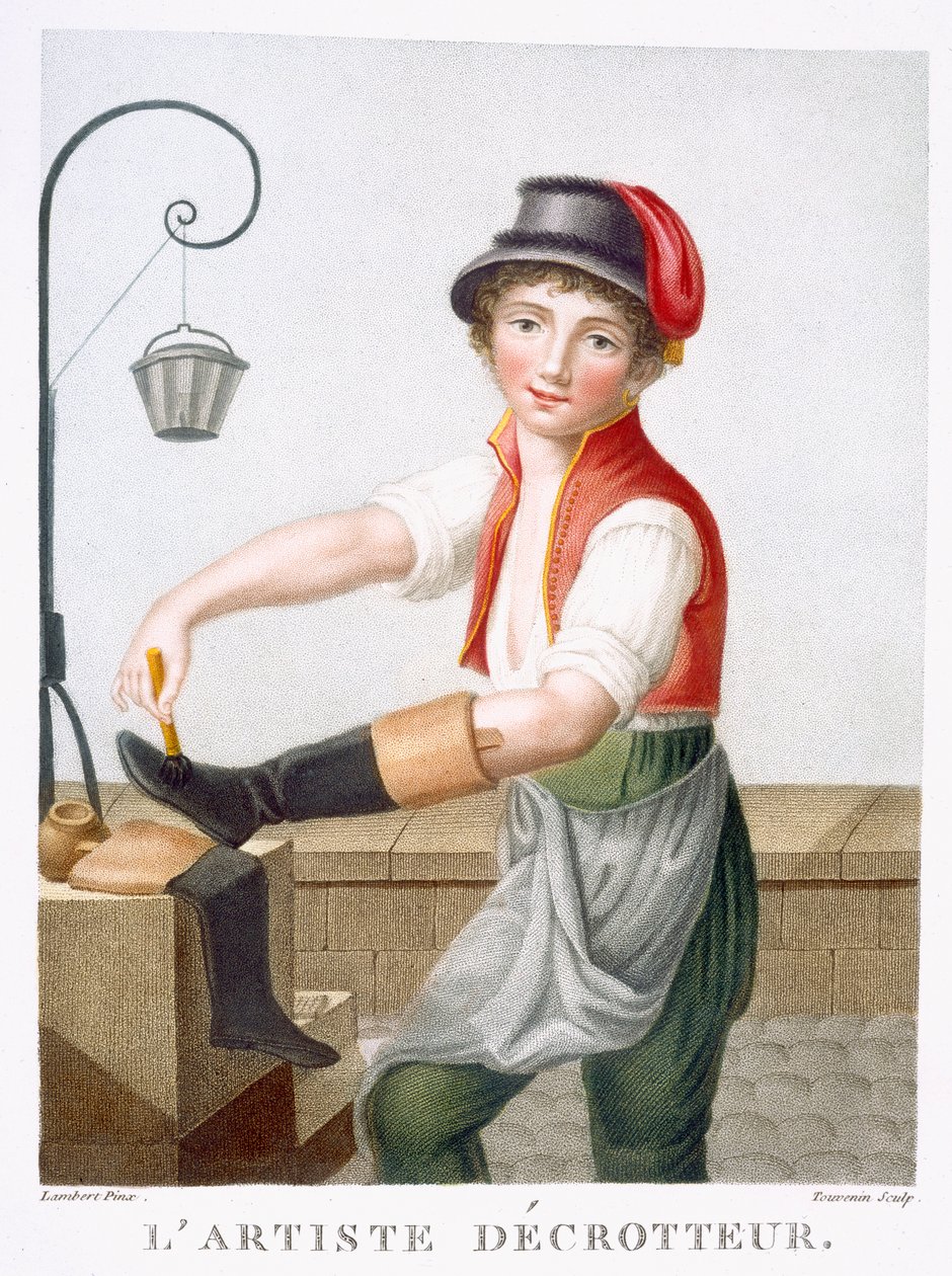 Støvleskraber, ca. 1816 af E. F. Lambert