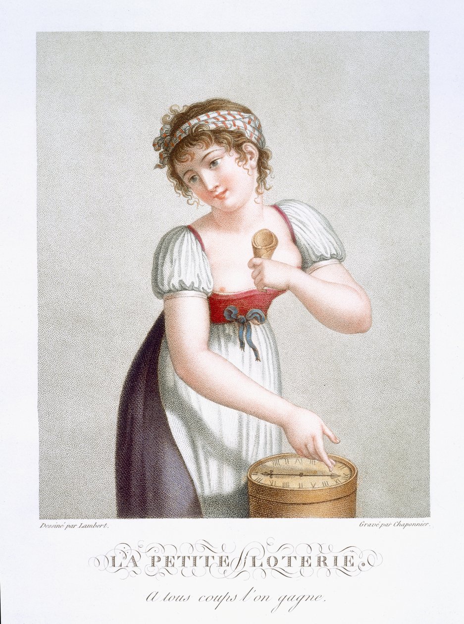 Det lille lotteri, c.1816 af E. F. Lambert