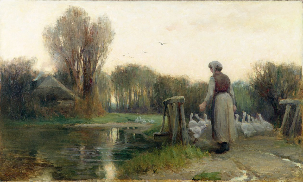 Pigen med gåsen af E. Aubrey Hunt