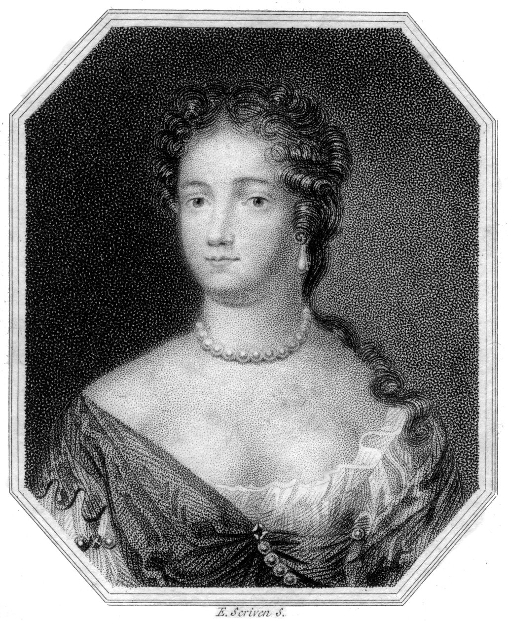Lucy Barlow, ellers Waters, 1810. af E. Scriven