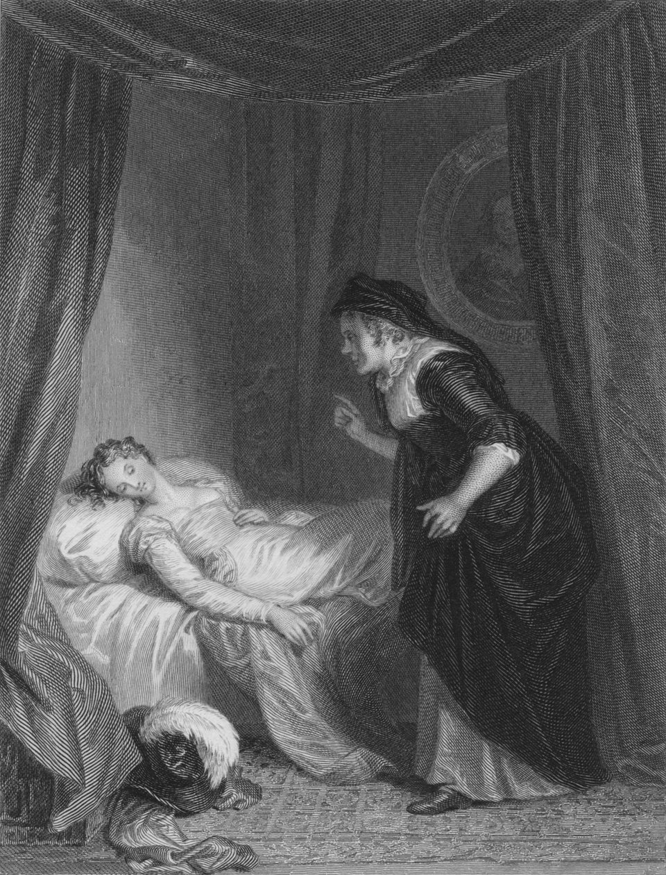 Juliet og sygeplejersken, c1830