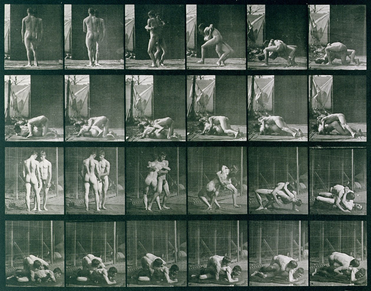 Two Men Wrestling, plade 346 fra 