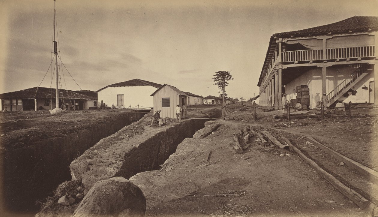Acajutla, 1877. af Eadweard Muybridge