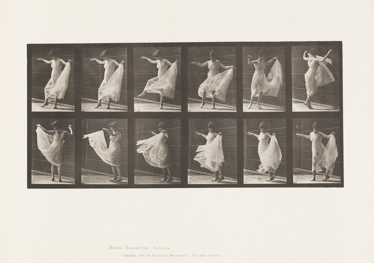Tallerken 189. Dans (fancy) af Eadweard Muybridge