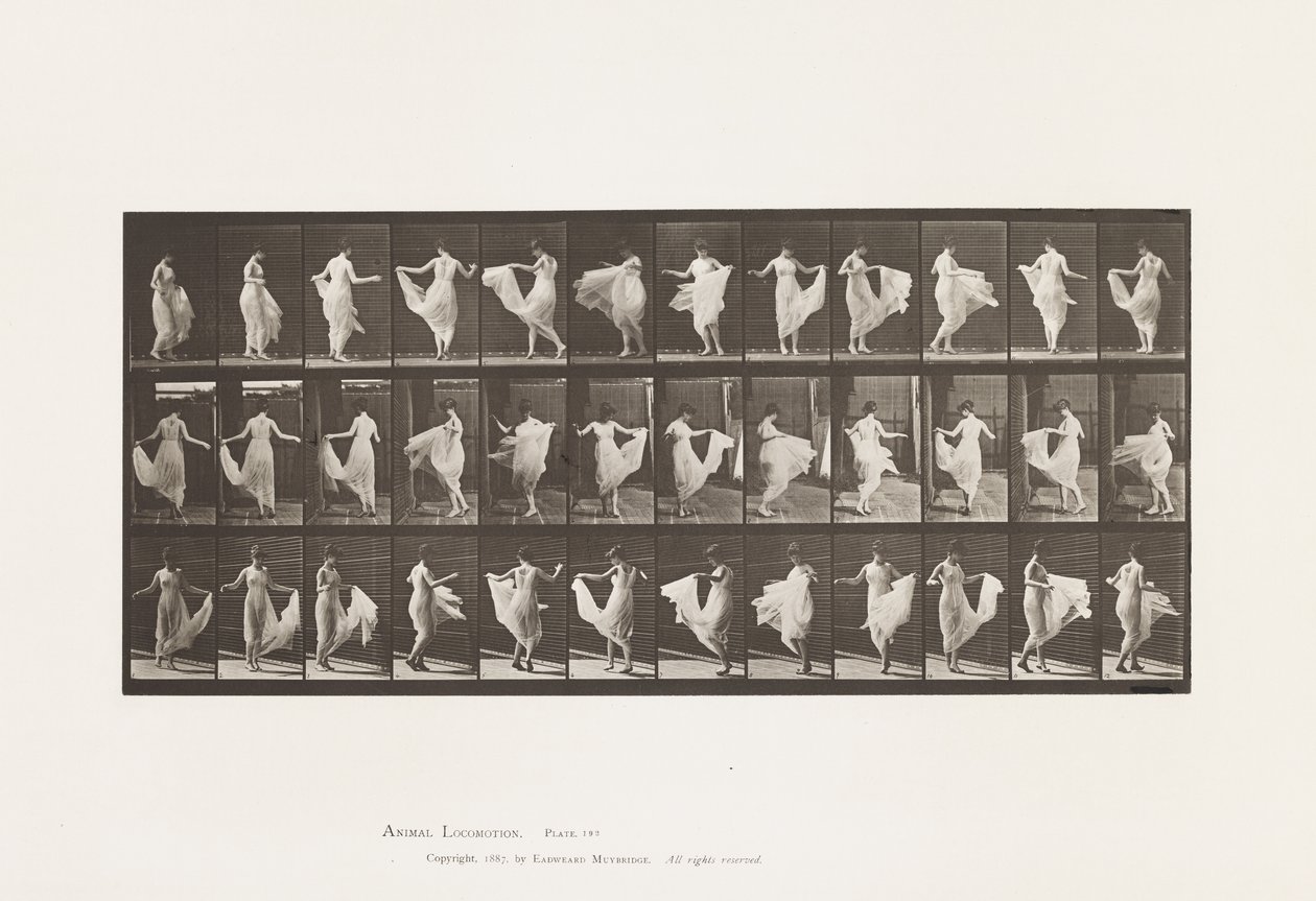 Tallerken 192. Dans (fancy) af Eadweard Muybridge