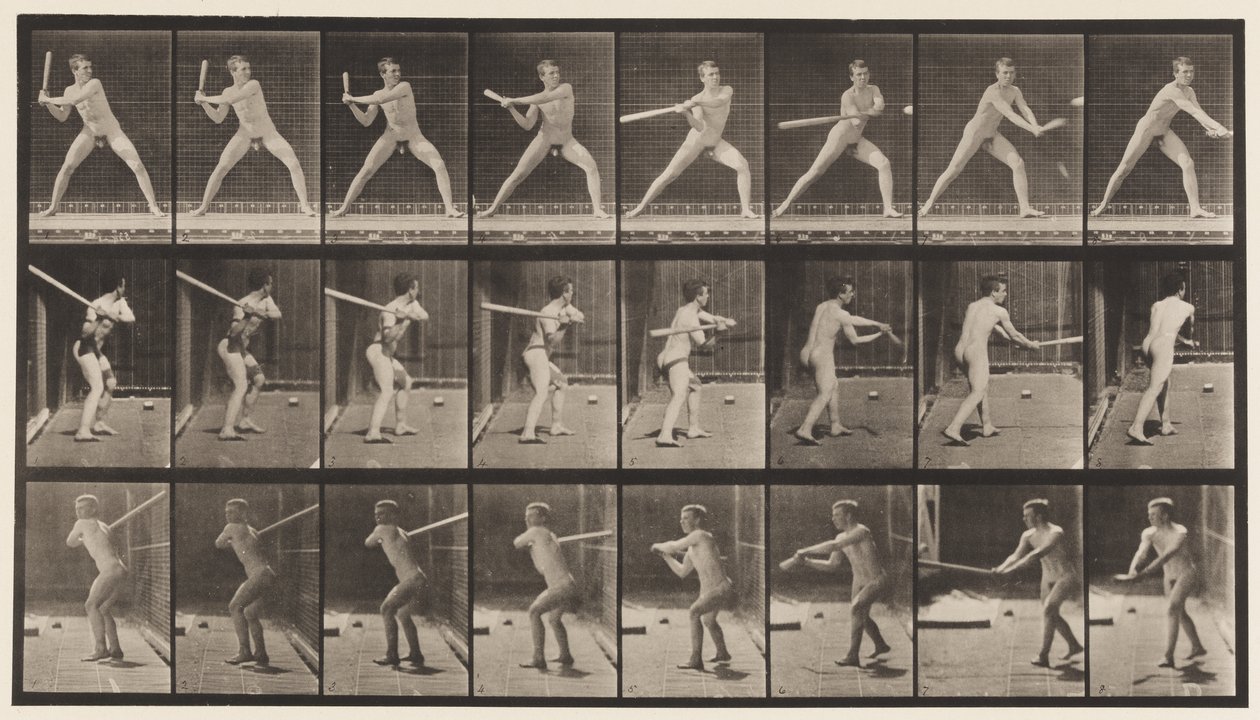 Plade 276. Base-ball; Batting af Eadweard Muybridge